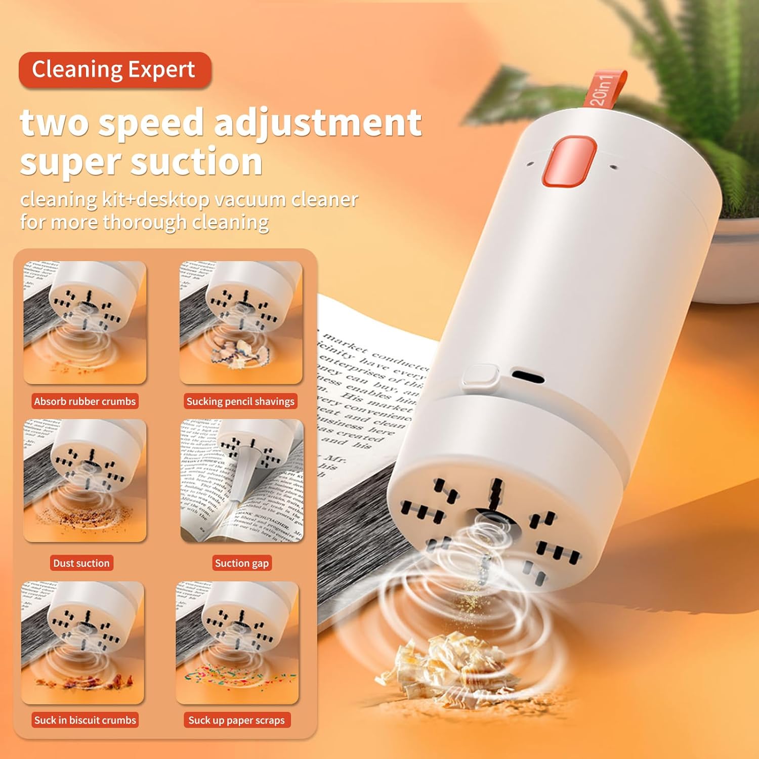 21 in 1 Multi-Tool Kit - Mini Table Dust Sweeper,Electronics, Laptop & Mobile Phone Cleaning Kit with Electric Brush & Typc Charging Cable for Cleaning Laptop, Keyboard, Earbuds, Camera, Cellphones