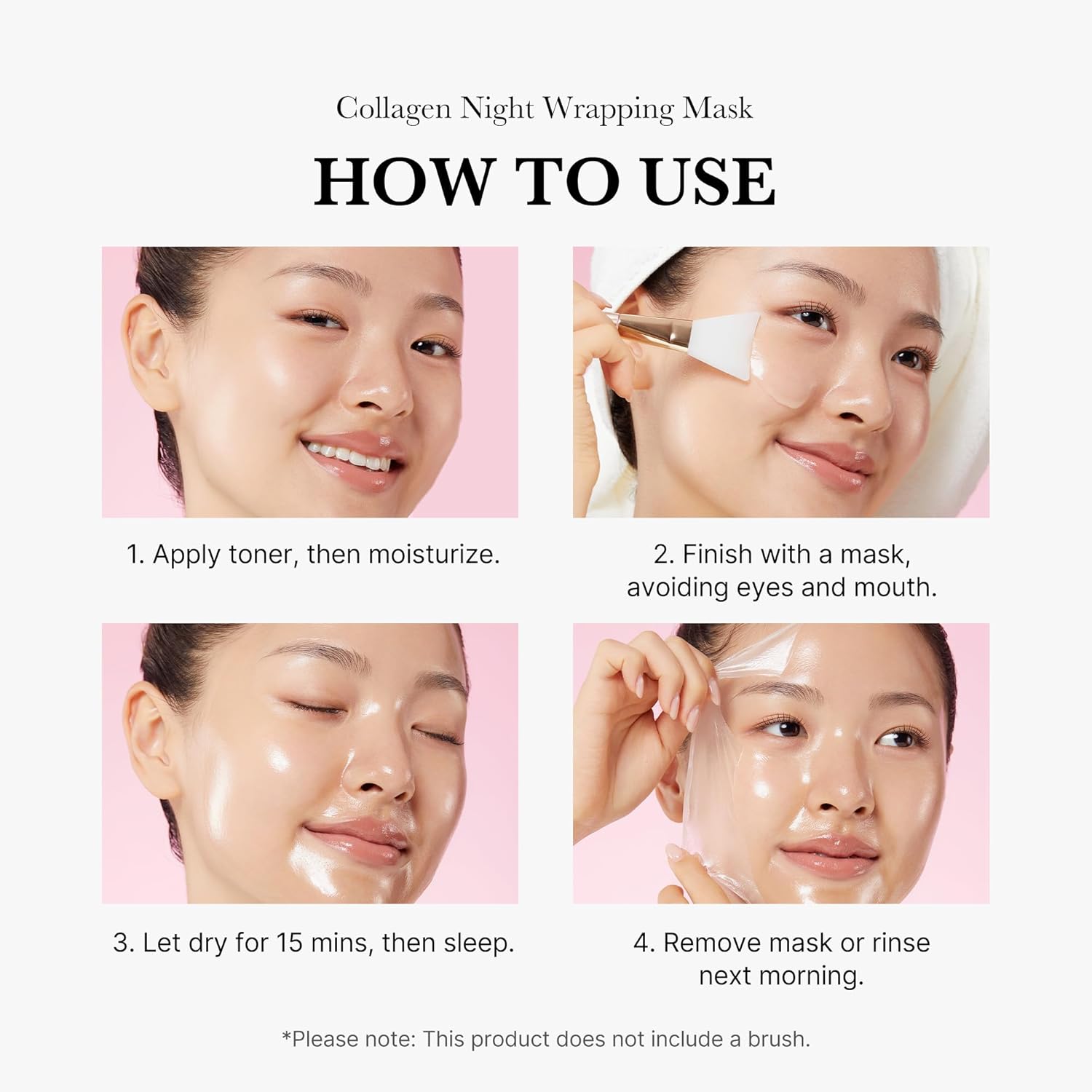 Collagen Overnight Wrapping Peel-Off Mask – Hydration & Elasticity Care