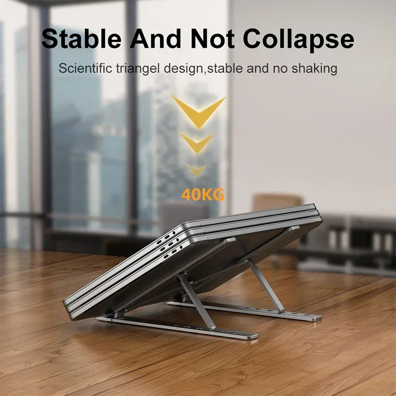 Aluminum Alloy Laptop Holder Non-slip Holder adjustable portable laptop table stand for Notebook Computer Bracket Lifting