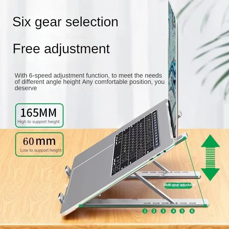 Aluminum Alloy Laptop Holder Non-slip Holder adjustable portable laptop table stand for Notebook Computer Bracket Lifting
